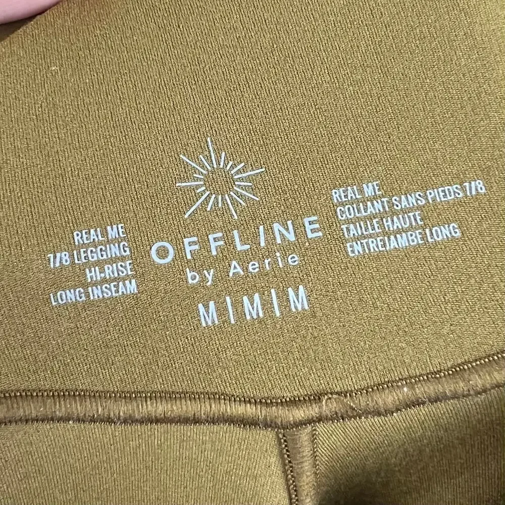 OFFLINE Aerie Real Me High Waisted Crossover 7/8 LONG Inseam Legging Medium